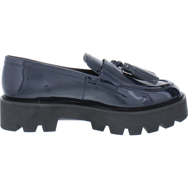 Balinna Womens Patent Loafer Heels