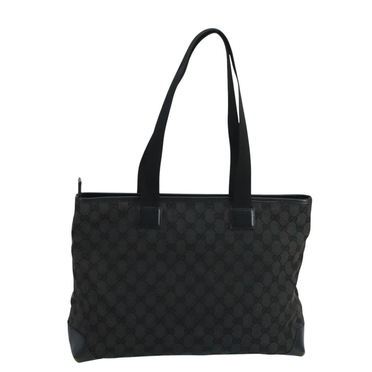 Gucci Black Canvas Tote Bag (Pre-Owned)