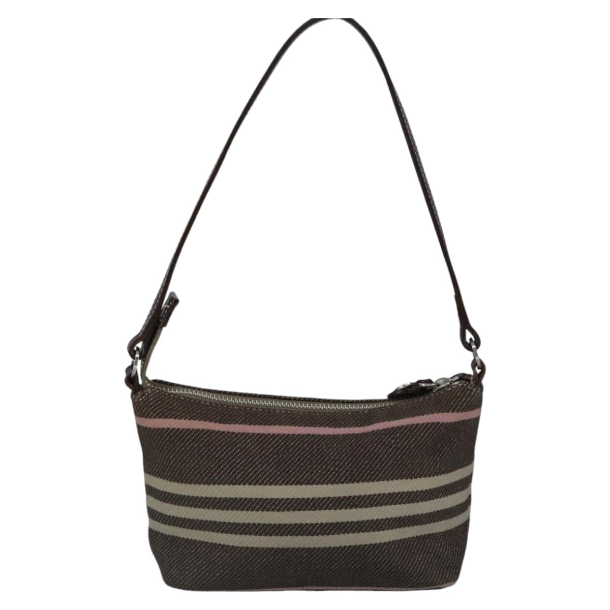 Burberry Blue Label Brown Canvas Shoulder Bag (Pre-Owned)