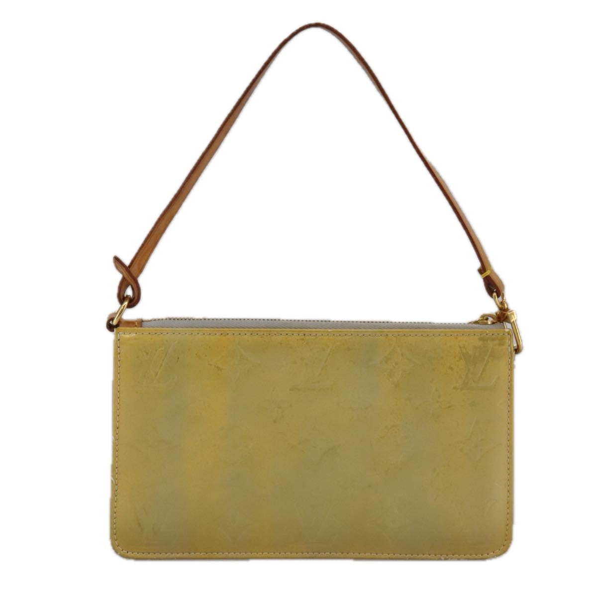 Louis Vuitton Lexington Yellow Patent Leather Clutch Bag (Pre-Owned)