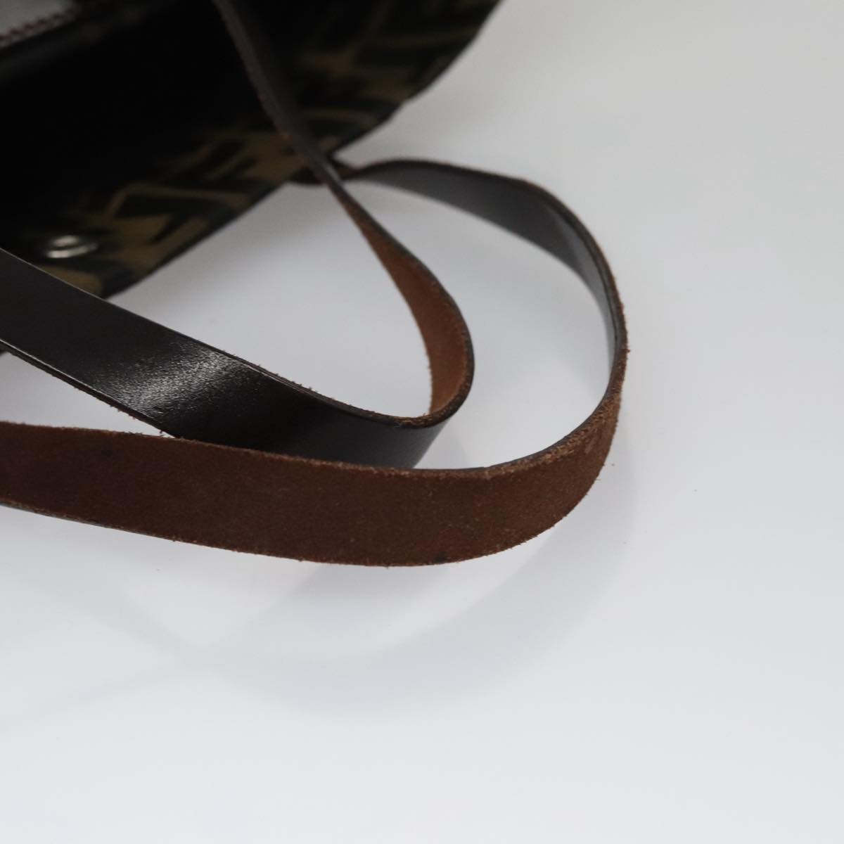 Fendi Zucca Brown Canvas Handbag (Pre-Owned)