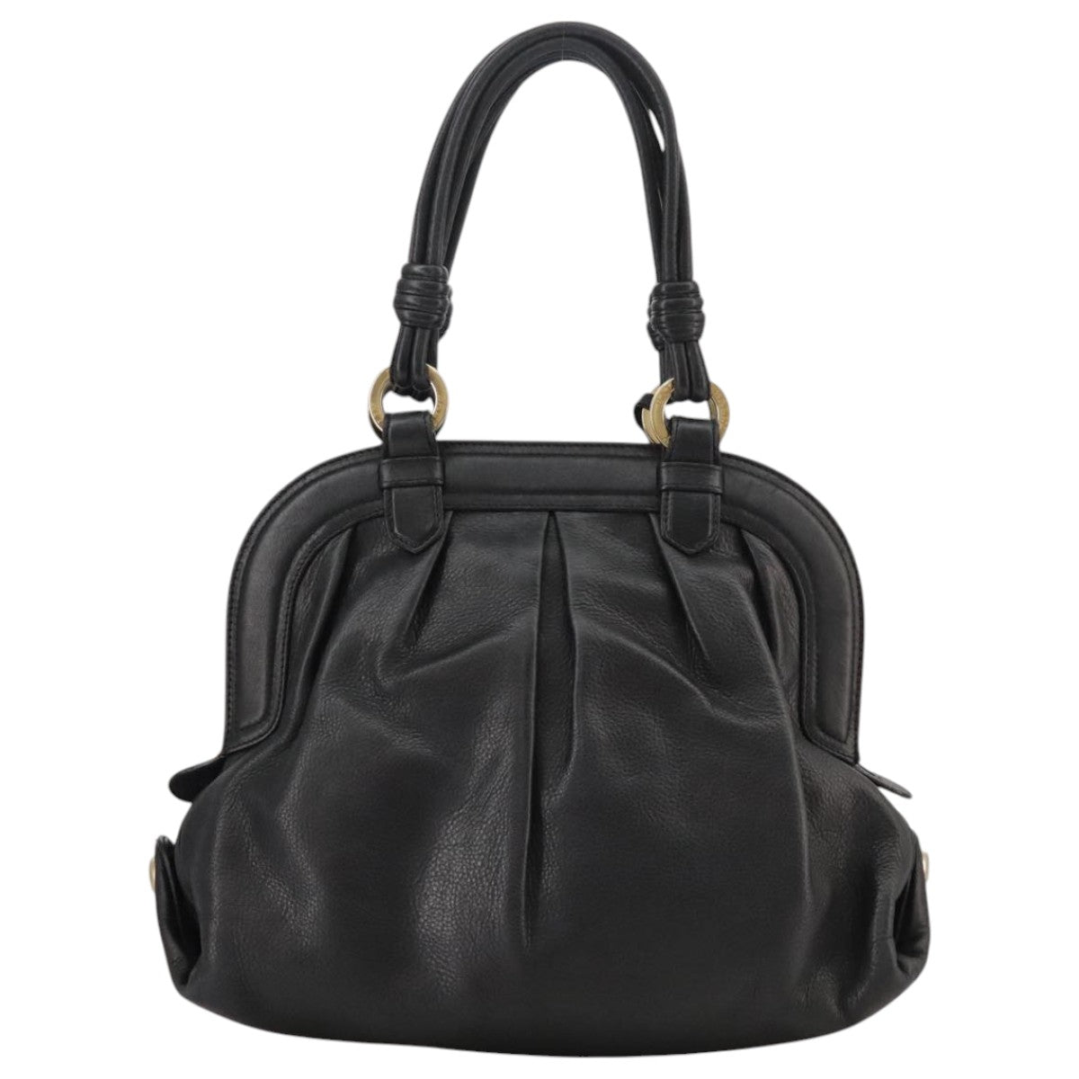 Bally Black Leather Handbag (Pre-Owned)