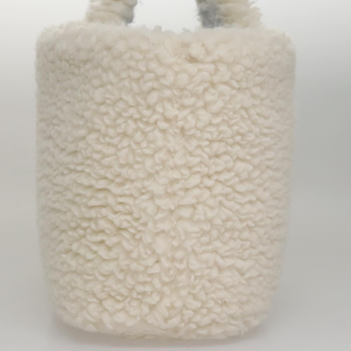 Prada Shearling White Wool Handbag (Pre-Owned)
