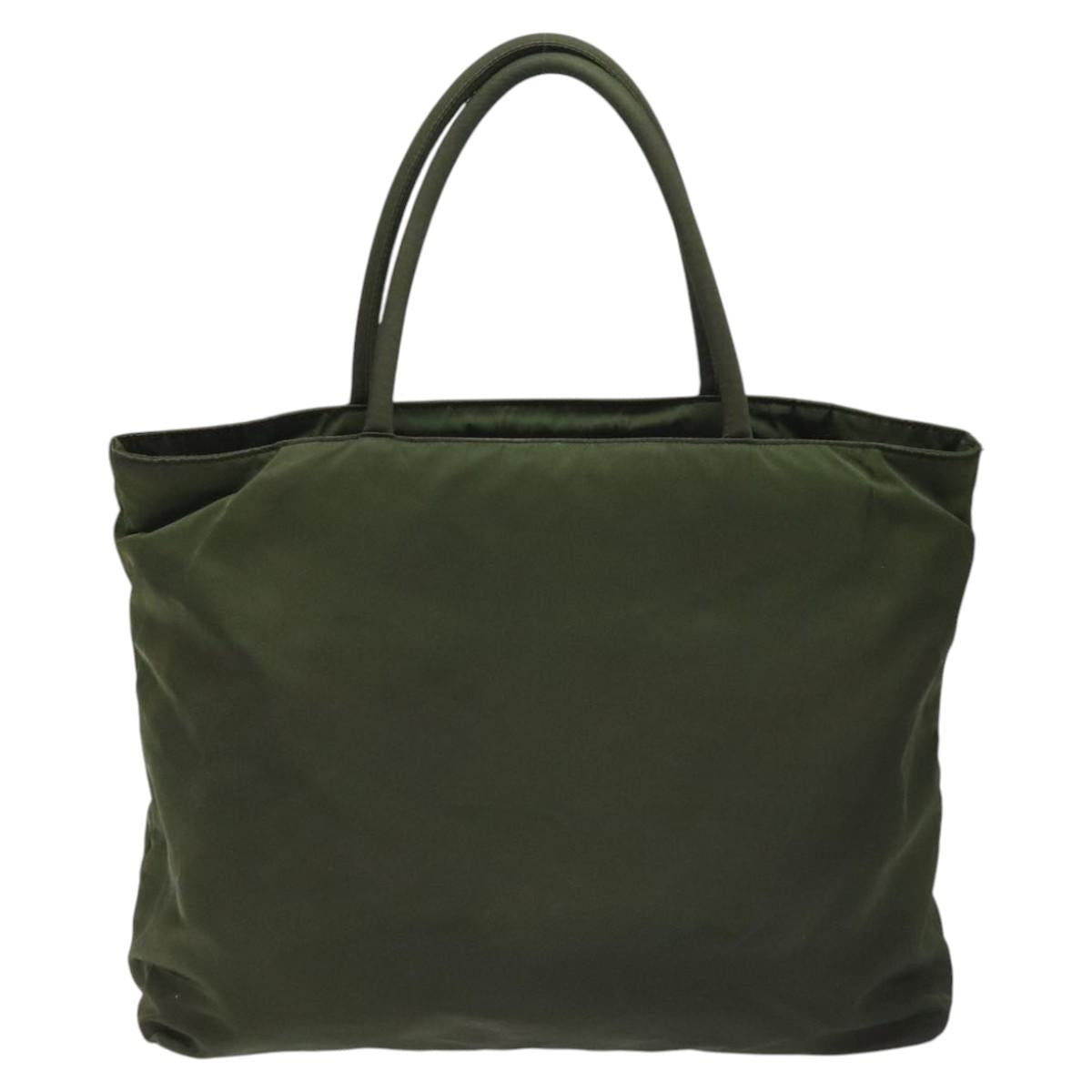 Prada Tessuto Green Synthetic Handbag (Pre-Owned)
