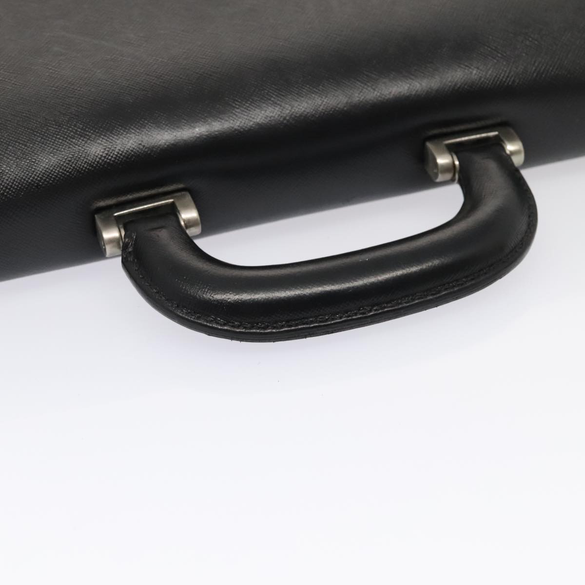 Burberry Black Leather Briefcase Bag (Pre-Owned)