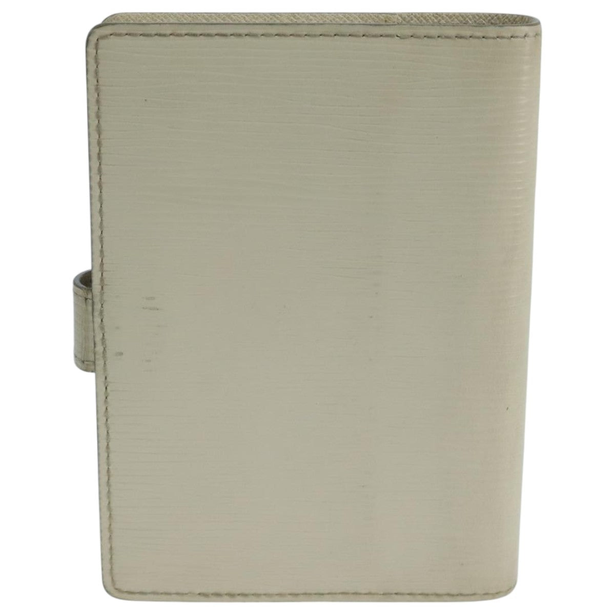 Louis Vuitton Agenda Pm White Leather Wallet  (Pre-Owned)