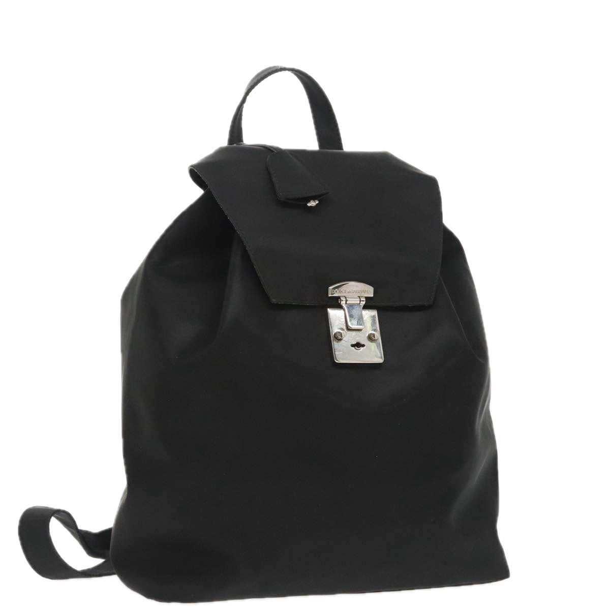 Dolce & Gabbana Black Synthetic Backpack Bag (Pre-Owned)
