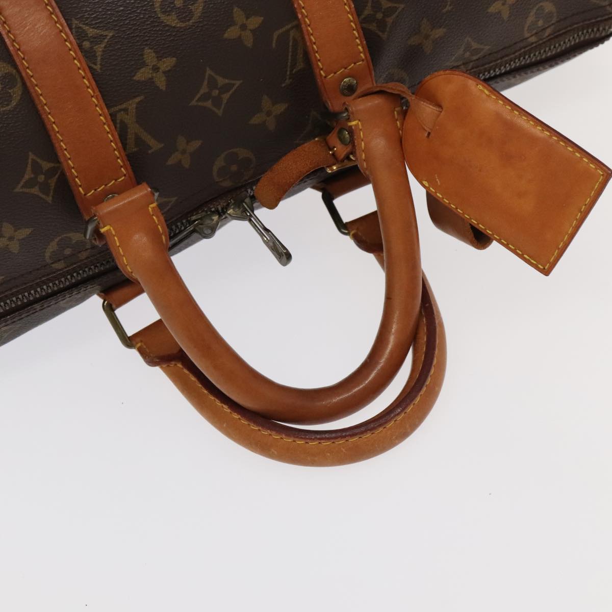 Louis Vuitton Keepall 45 Brown Canvas Travel Bag (Pre-Owned)