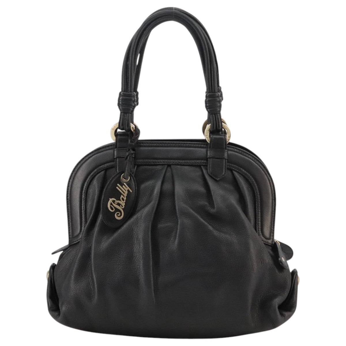 Bally Black Leather Handbag (Pre-Owned)
