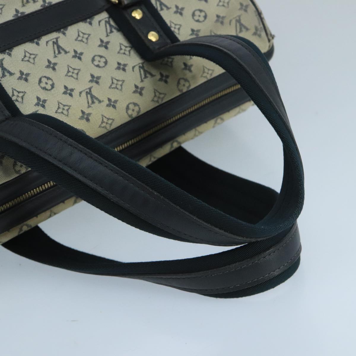 Louis Vuitton Josephine Blue Canvas Handbag (Pre-Owned)