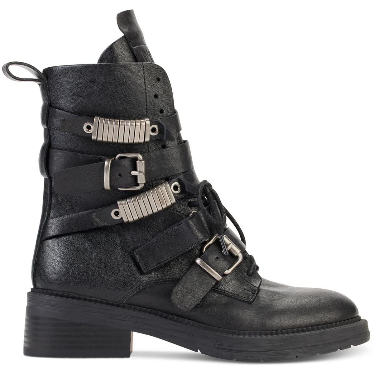 Ita  Womens Leather Strappy Ankle Boots