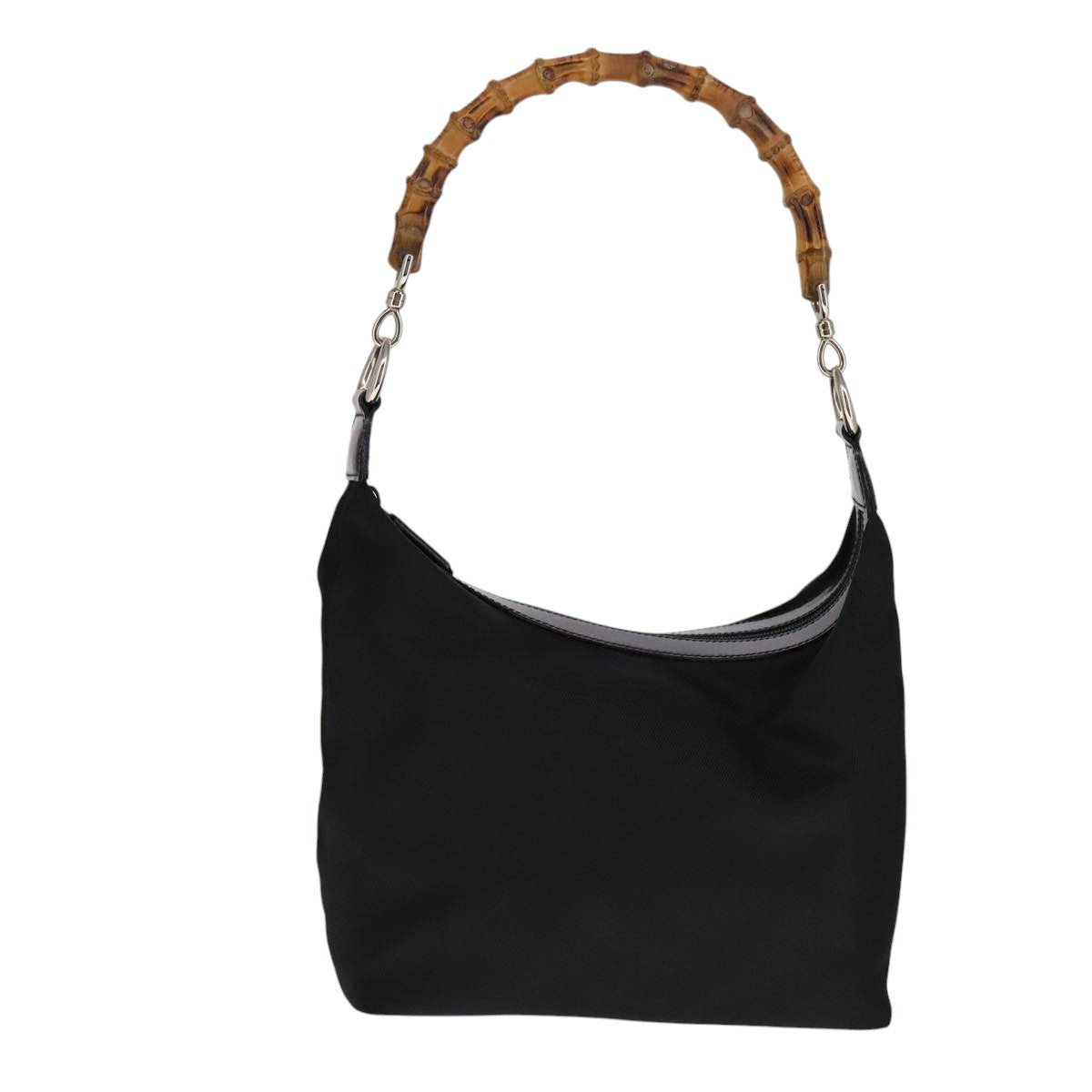 Gucci Bamboo Black Synthetic Handbag (Pre-Owned)
