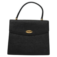 Louis Vuitton Malesherbes Black Leather Handbag (Pre-Owned) OS Black