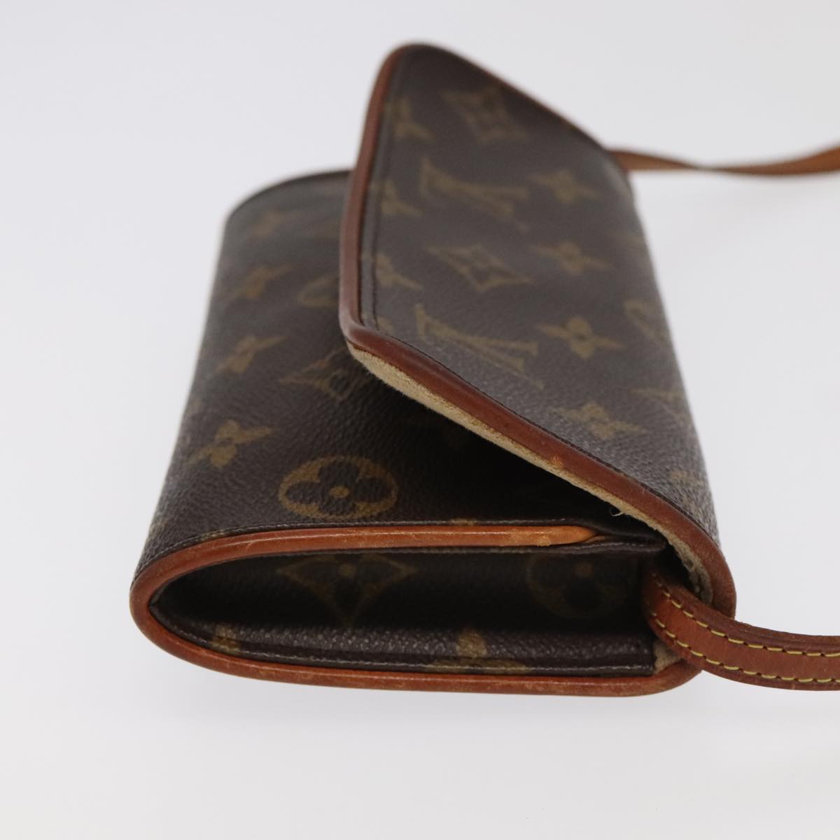 Louis Vuitton Twin Brown Canvas Clutch Bag (Pre-Owned)