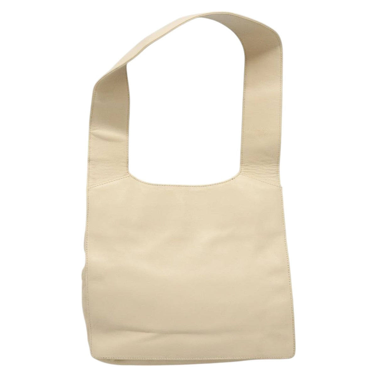 Gucci Drawstring Beige Leather Shoulder Bag (Pre-Owned)