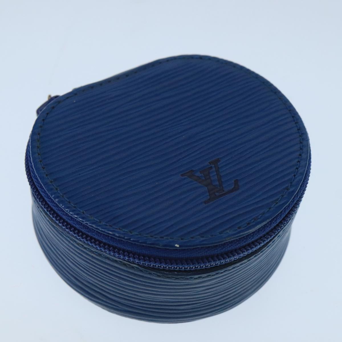Louis Vuitton Ecrin Blue Leather Wallet  (Pre-Owned)