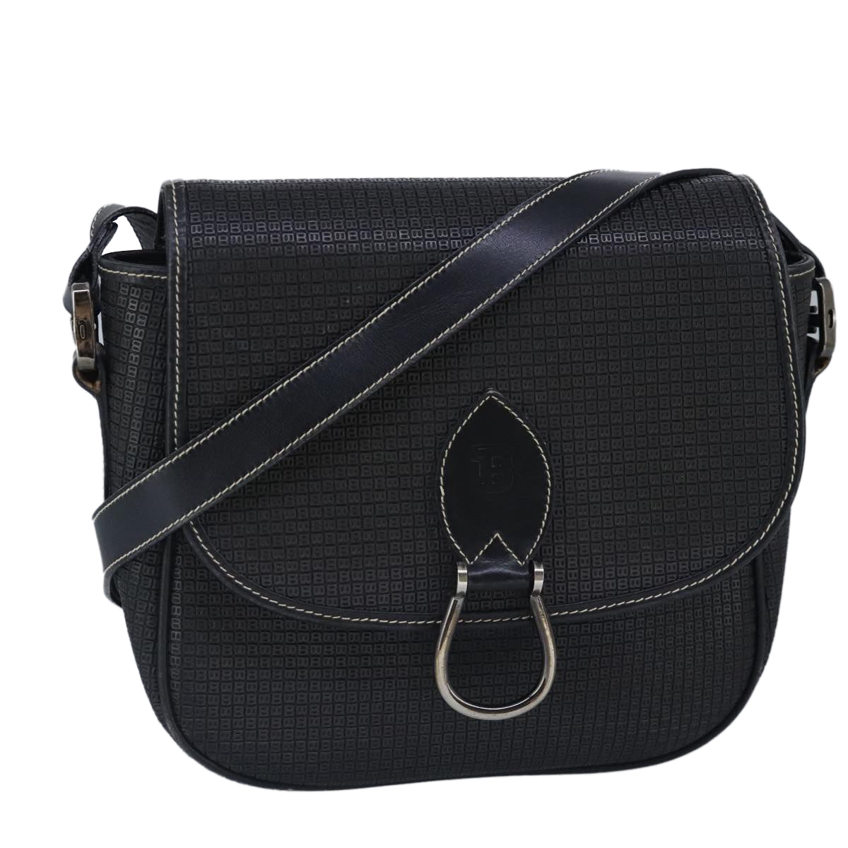 Bally Black Leather Shoulder Bag (Pre-Owned)