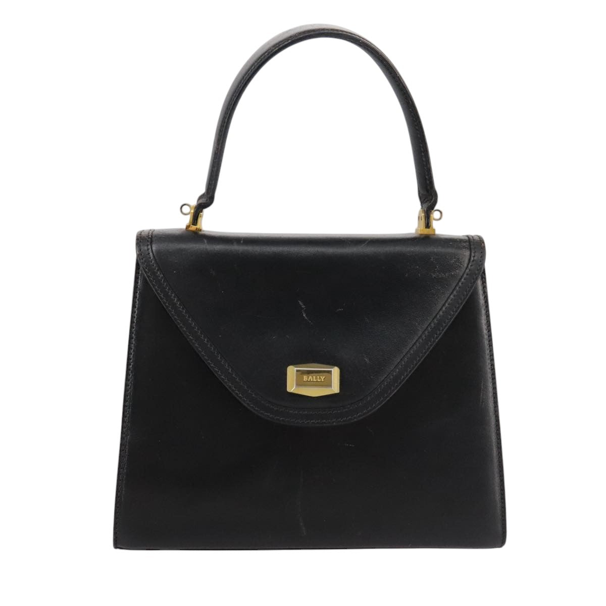 Bally Black Leather Handbag (Pre-Owned)