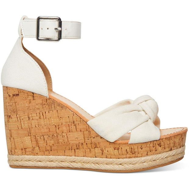 Colette Womens Open Toe Ankle Strap Wedge Heels