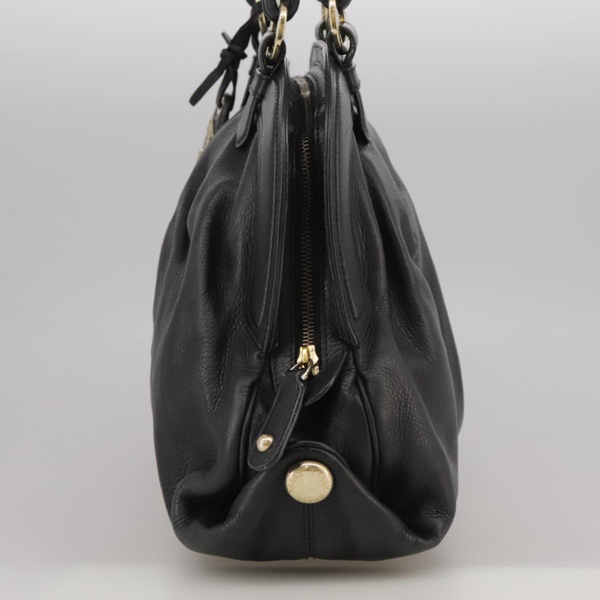 Bally Black Leather Handbag (Pre-Owned)