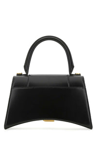 Balenciaga Women Black Leather Small Hourglass Handbag