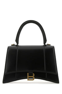 BALENCIAGA Balenciaga Women Black Leather Medium Hourglass Handbag
