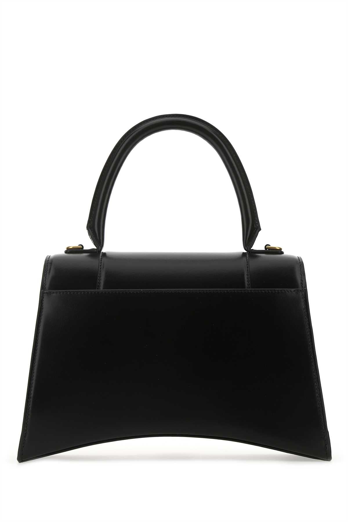 BALENCIAGA Balenciaga Women Black Leather Medium Hourglass Handbag