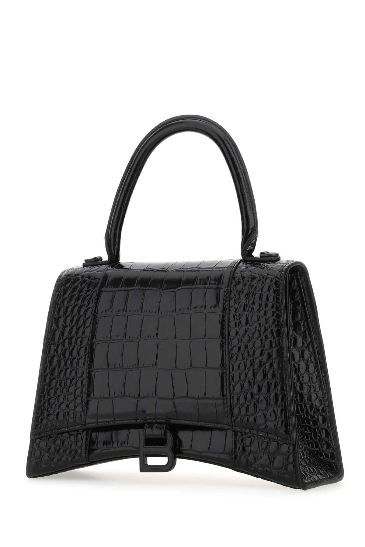 BALENCIAGA Balenciaga Women Black Leather Hourglass Handbag
