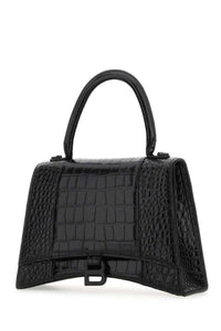 BALENCIAGA Balenciaga Women Black Leather Hourglass Handbag