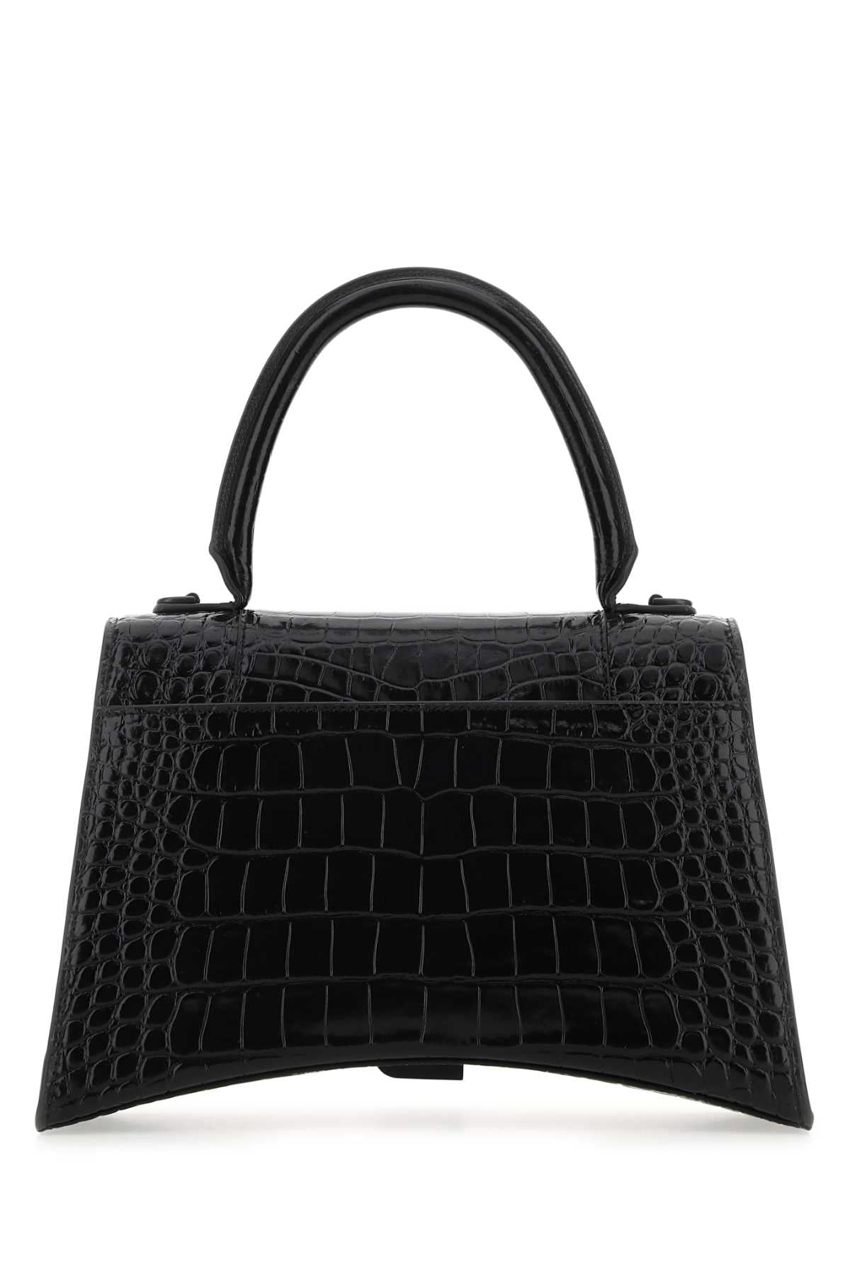 BALENCIAGA Balenciaga Women Black Leather Hourglass Handbag