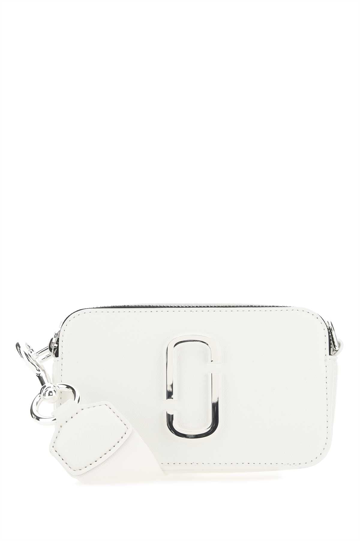 MARC JACOBS Marc Jacobs Women White Leather Small The Snapshot Crossbody Bag