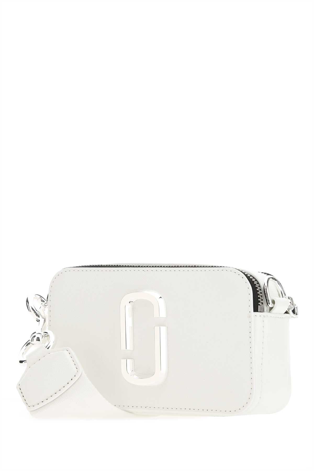 MARC JACOBS Marc Jacobs Women White Leather Small The Snapshot Crossbody Bag