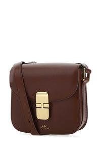 A.P.C. A.P.C. Women Brown Leather Grace Mini Crossbody Bag