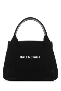 BALENCIAGA Balenciaga Women Black Canvas Cabas Navy Xs Handbag