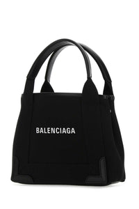 BALENCIAGA Balenciaga Women Black Canvas Cabas Navy Xs Handbag