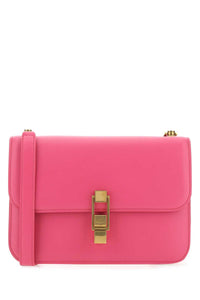 SAINT LAURENT Saint Laurent Women Fuchsia Leather Le Carre Shoulder Bag