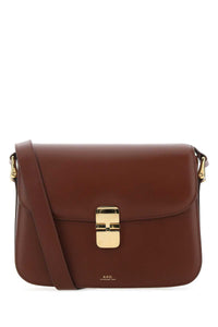 A.P.C. A.P.C. Women Bordeaux Leather Grace Crossbody Bag