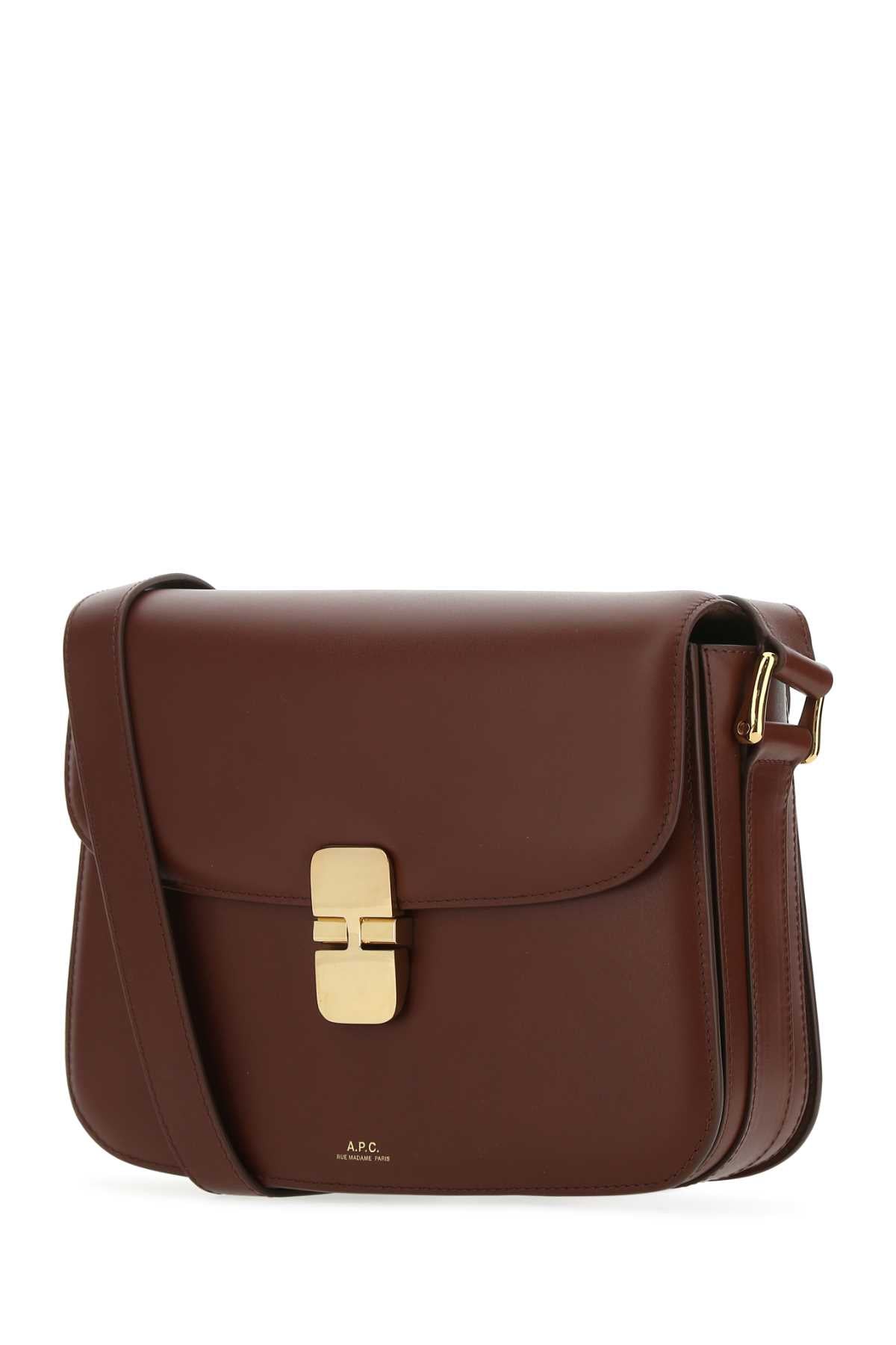A.P.C. A.P.C. Women Bordeaux Leather Grace Crossbody Bag