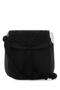 Prada Women Black Nylon Crossbody Bag