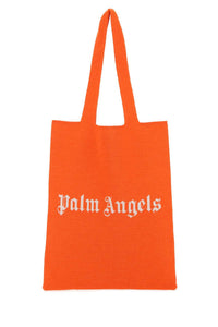 PALM ANGELS Palm Angels Women Orange Wool Blend Shopping Bag
