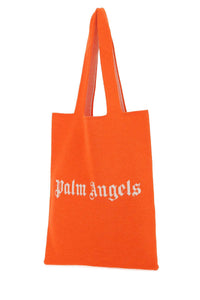 PALM ANGELS Palm Angels Women Orange Wool Blend Shopping Bag