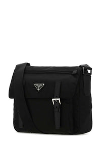 Prada Women Black Re-Nylon Crossbody Bag