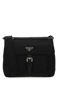 Prada Women Black Re-Nylon Crossbody Bag