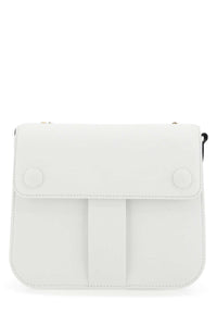 MAISON MARGIELA Maison Margiela Women Two-Tone Leather And Cotton New Lock Square Handbag