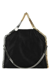 STELLA McCARTNEY Stella Mccartney Women Black Shaggy Deer Falabella Fold Over Handbag