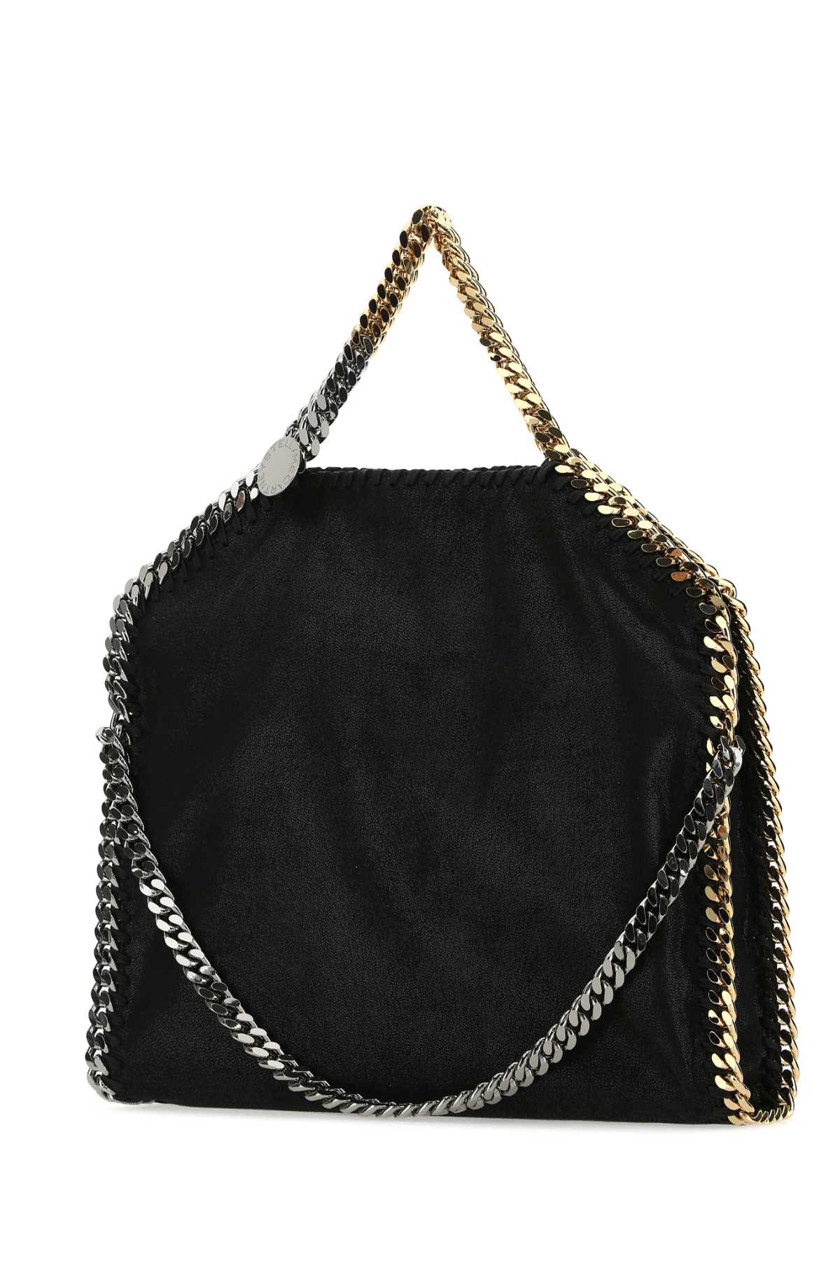 STELLA McCARTNEY Stella Mccartney Women Black Shaggy Deer Falabella Fold Over Handbag