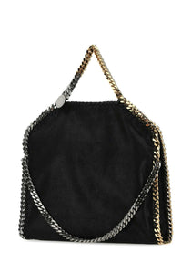 STELLA McCARTNEY Stella Mccartney Women Black Shaggy Deer Falabella Fold Over Handbag