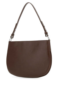 BY FAR By Far Women Brown Leather Issa Shoulder Bag