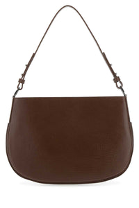 BY FAR By Far Women Brown Leather Issa Shoulder Bag