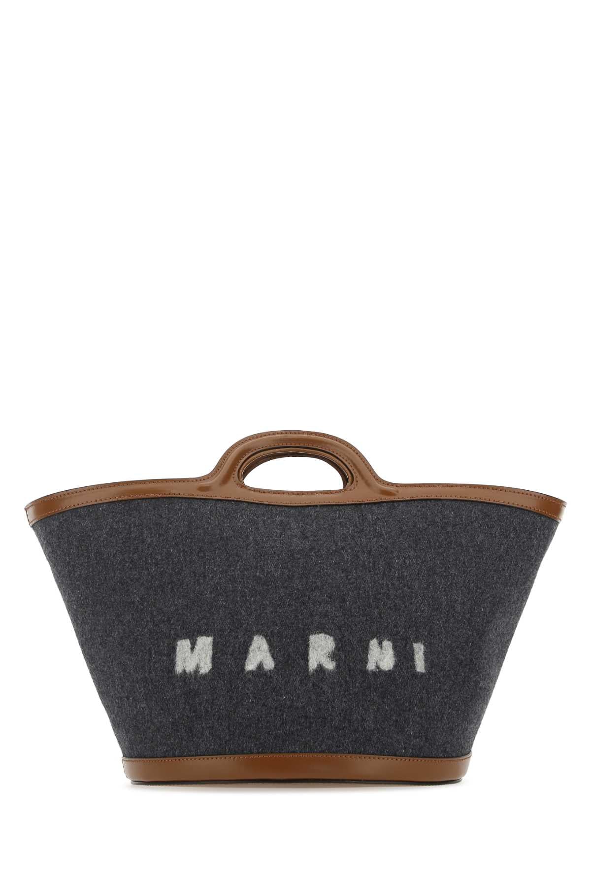 MARNI Marni Women Two-Tone Felt And Leather Small Tropicalia Summer Handbag